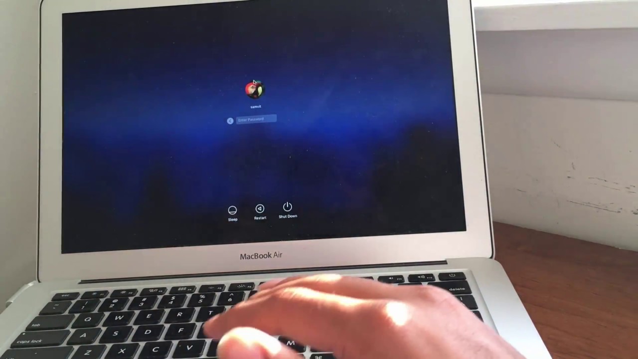 how to change your password on a macbook air