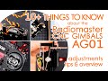 Radiomaster ag01 cnc gimbal adjustments  stick tension mode change throttle ratchet  friction