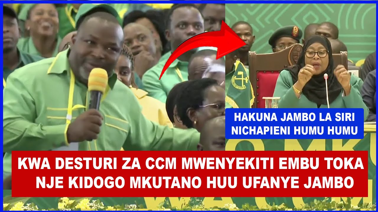 KIBAJAJI ALIVOMTAKA RAIS SAMIA ATOKE NJE YA MKUTANO WA CCM KIDESTURI ILI MKUTANO UFANYE MAAMUZI