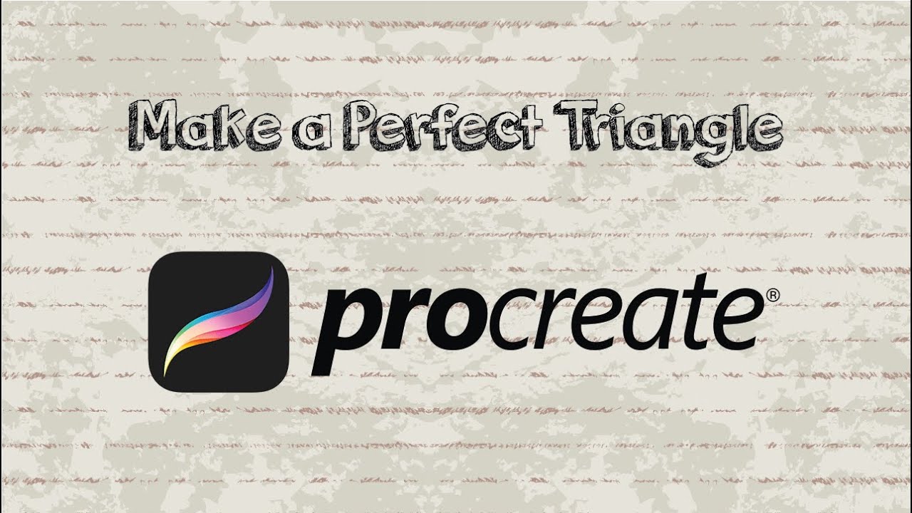 How to Make a Perfect Triangle in Procreate - YouTube