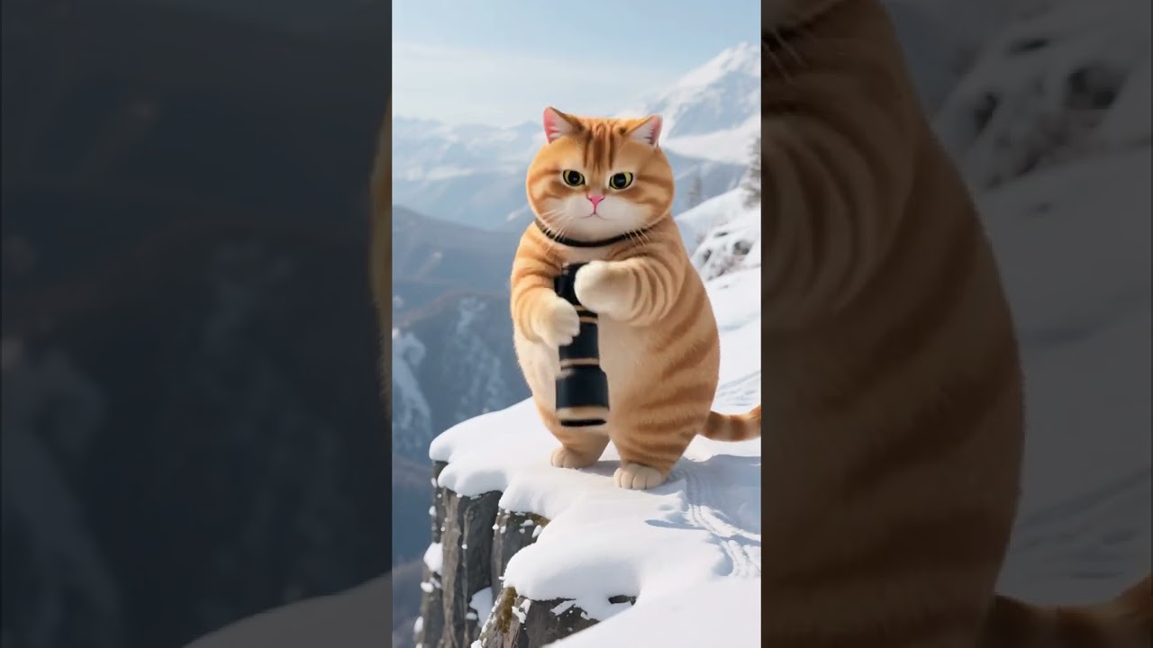 Chonky Cat's Revenge: Snowmobile Crash to Snowman Trap!