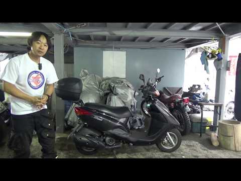 アクシストリート125「スノータイヤもはけるバイク」参考動画