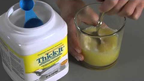Mixing Thick-It Instant Food and Beverage Thickener (Foodservice)