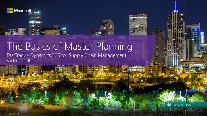 Dynamics 365 Supply Chain Management the Basics of MRP - TechTalk