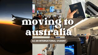 moving to australia as an international student | packing| meeting friends‍♀ | flight journey✈