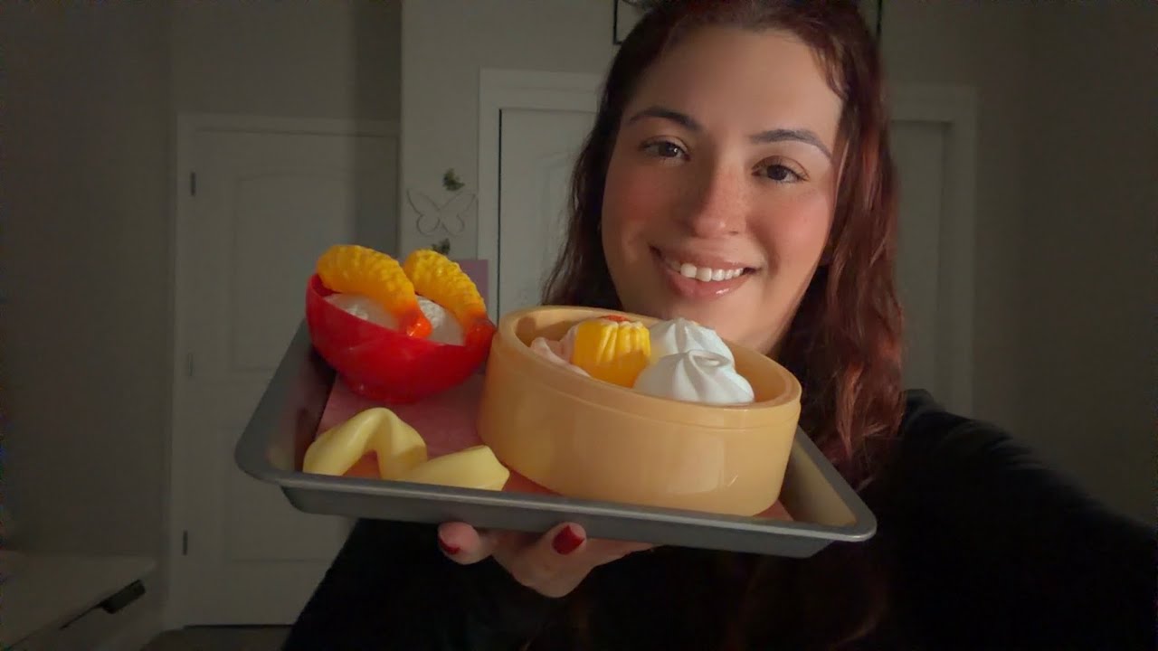 ASMR | Ролевая игра с официанткой в ​​пельменном ресторане - 🥟🍚🥠🍤🍱