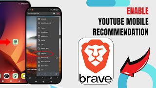 Включение рекомендаций YouTube для мобильных устройств в браузере Brave. | Простое руководство. |... screenshot 4
