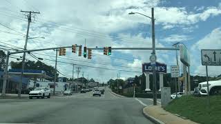 Driving to Lowe's Home Improvement on Mineral Spring Avenue in North Providence, Rhode Island