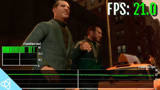 Grand Theft Auto IV (GTA 4) - Xbox 360 Frame Rate Analysis