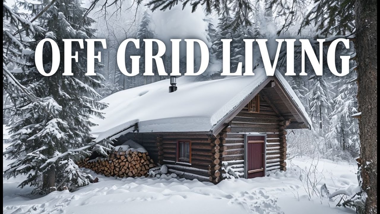 I Spend 3 Days Living Off Grid as a WINTER CABIN HERMIT! - YouTube