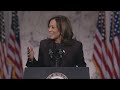 Vice President Kamala Harris concedes, speaks to supporters