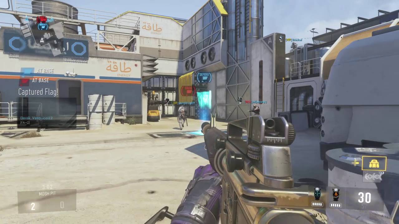Call of Duty AW M16 CTF Gameplay PS4