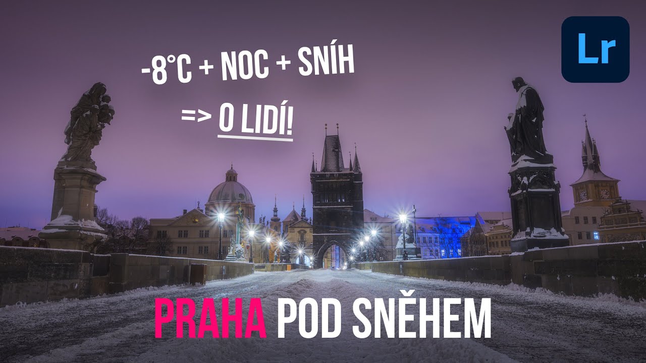 Focení a úprava fotek noční Prahy! Málem jsem zmrznul...