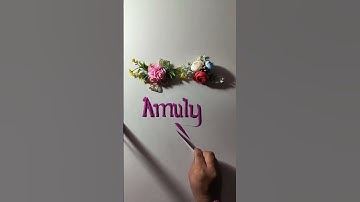 #amulya #artinthegrains #calligraphy #handwriting #sandart #nameart #shorts #asmr #satisfying #art