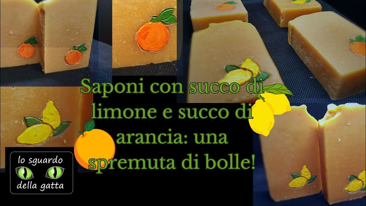 Saponi handmade con succo di limone🍋 e arancia🍊: una sferzata di energia!!