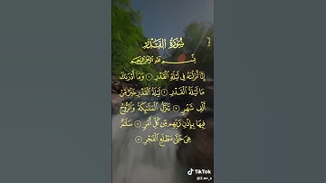 سورة القدر 🌺💙 #اكسبلور #يارب #duet #الرقيه #تيك_توك #قرآن #قرآن_كريم #قران_كريم