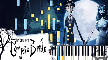 [PIANO TUTORIAL] "The Piano Duet" - Tim Burton's Corpse Bride (Synthesia, Extended Version)