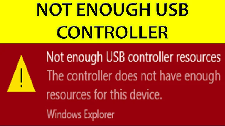 Not enough USB controller resources  [Windows 10 fix]