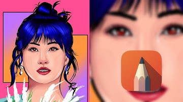 How to Vector ? # 8 | (트와이스) TWICE Hirai Momo | Timelapse in Autodesk Sketchbook