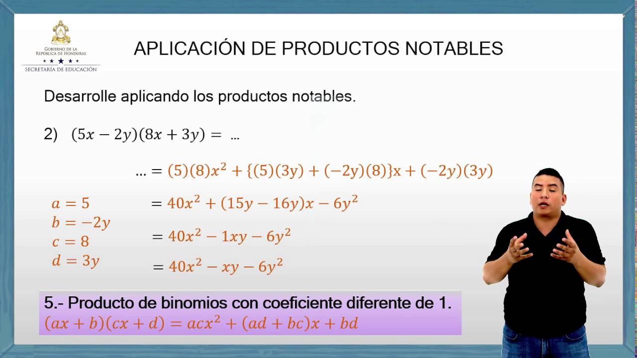 3.- Mayo - Aplicación de productos notables - YouTube
