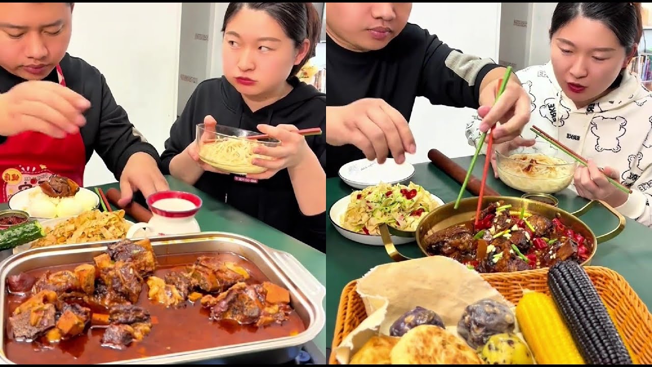 #Oh my god it smells so good #Unexpected ending #Let’s eat #Daily life of a funny couple #Food