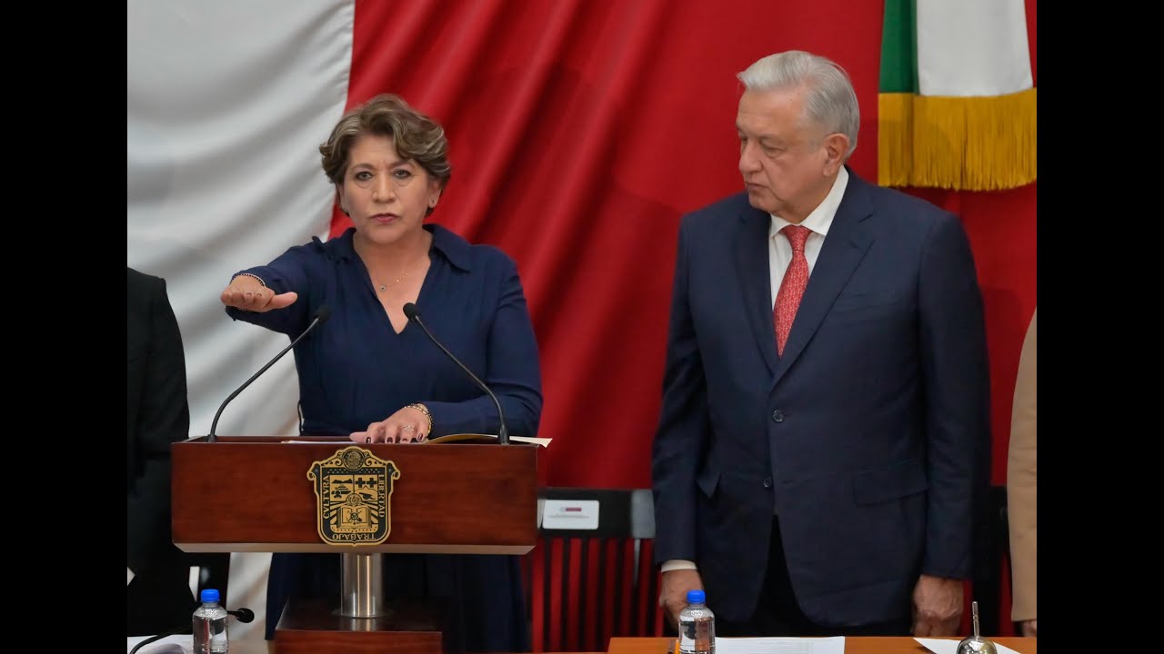 Rinde protesta Delfina Gómez como primera gobernadora del estado de ...