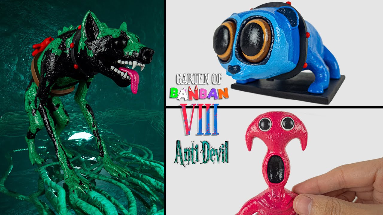 ESCULPIENDO a VARZAH, MISS MIMICKER y SYRINGEON con plastilina - Garten of Banban 8