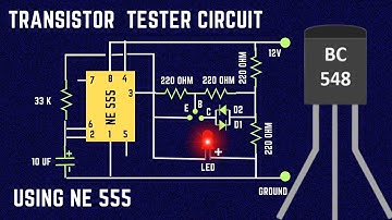 Great Idea to make Transistor Tester Circuit Using NE 555|NPN|PNP