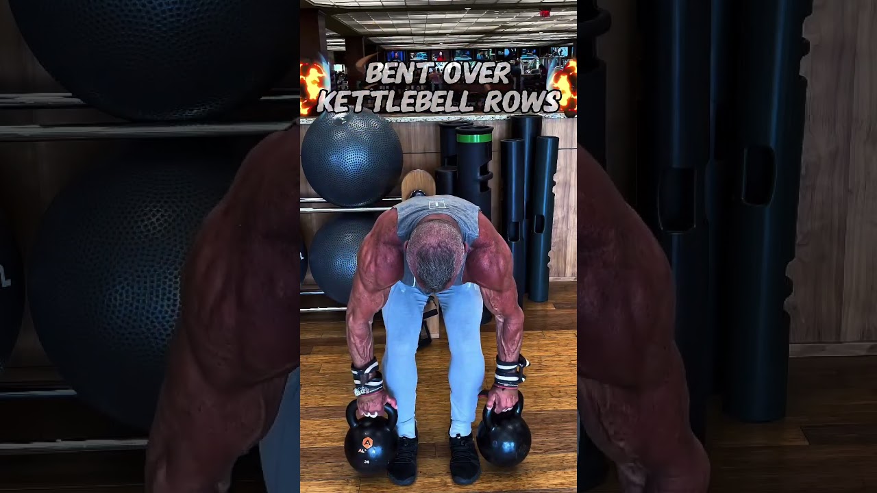 BENT OVER KETTLEBELL ROWS #workout #muscle #motivation