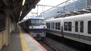 JR貨物 EF210-102号機 貨物列車 京都駅通過 20200126