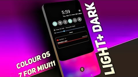 Colour Os 7 Theme Dark+Light For Miui 11/10 - No Third Party || Download Link ||