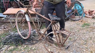 Old 1973 Unified Nam Bicycle Restoration Project // Skills To Restore And Repair Antique Bicycles