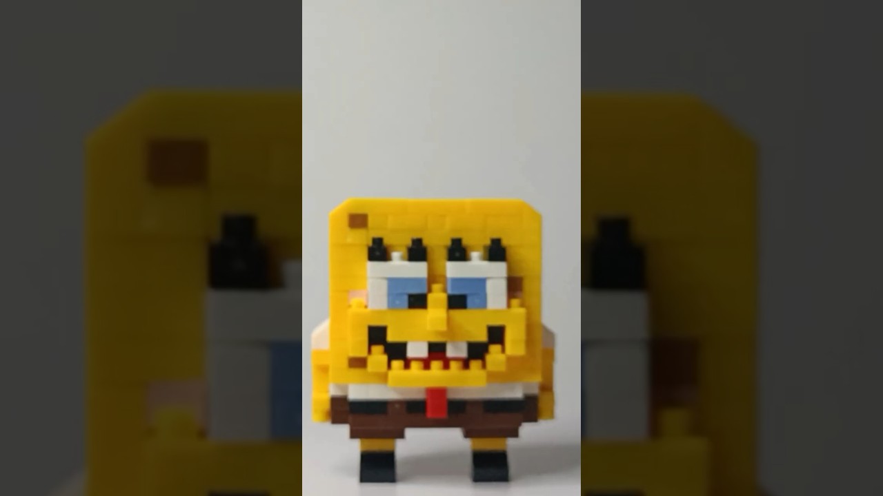 How to build Spongebob Nano Brick Blocks figure 