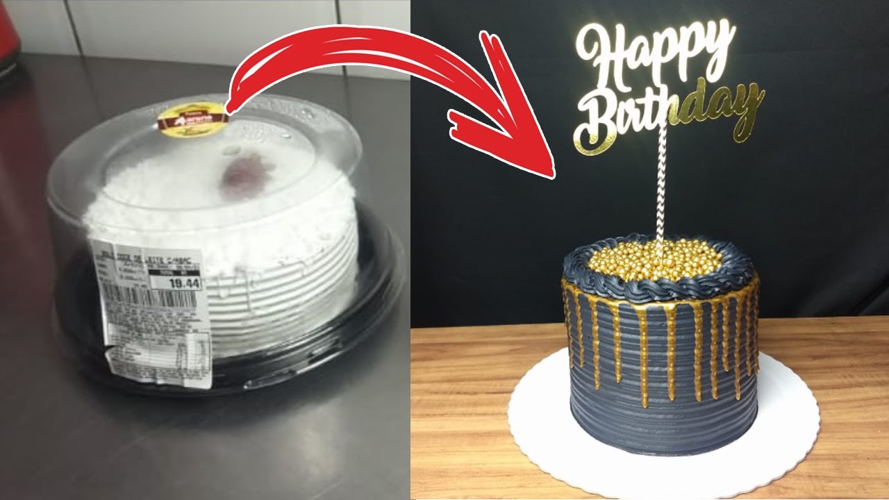 Veja como transformar o Bolo de Padaria em Bolo de Aniversário