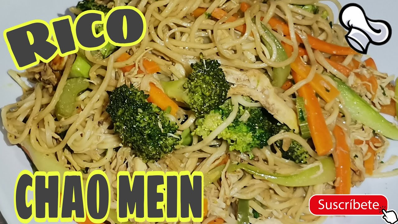 COMO HACER CHAO MEIN DE POLLO !! FACIL !!! - YouTube
