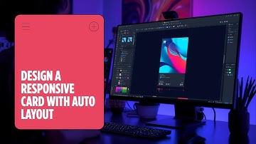 Design a responsive card with auto layout in figma