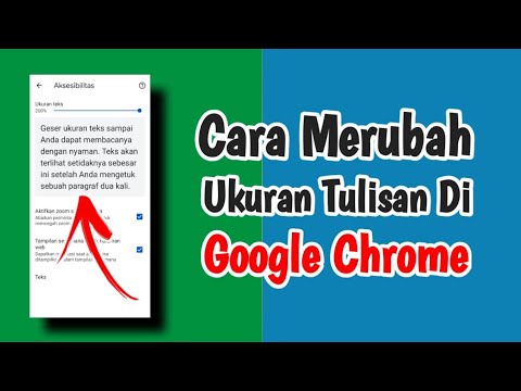 Video: Apakah google meningkatkan ukuran font?