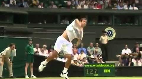 Pete Sampras Serve Super Slow Motion really good serve