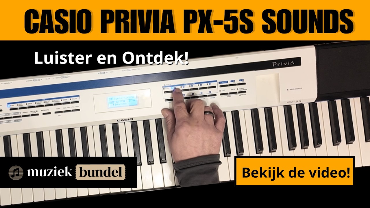 🎹 Casio Privia PX-5S Sounds | Complete Sound Demo & Presets 🎵 [ONLY SOUNDS - NO TALKING]