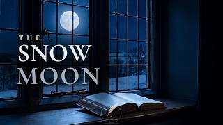 The Snow Moon — Deep Winter Silence & Distant Piano · 2 Hours Dark Academia Ambience