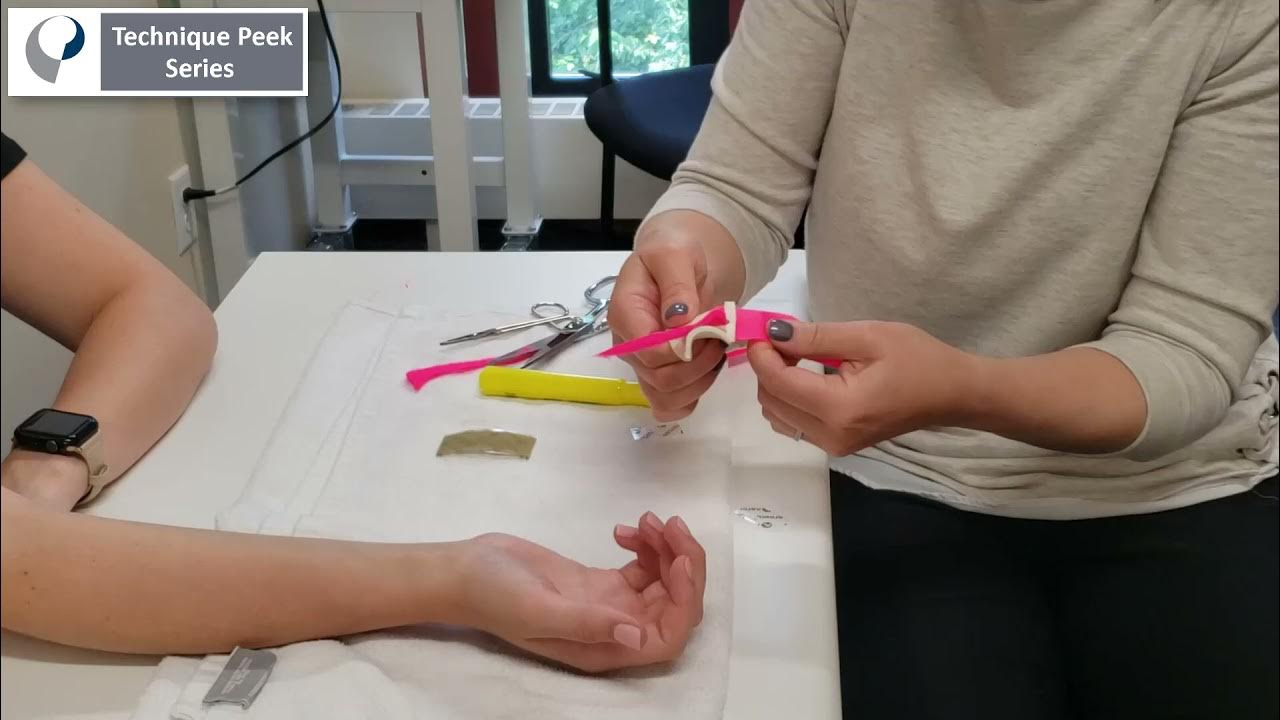 How to Create a Static Progressive PIP Joint Extension Splint Technique Peek Series YouTube