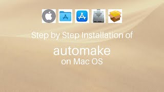 ✅ Solved - Download & install automake on Mac OS (Sonoma, Sequoia, Ventura) via Homebrew / brew
