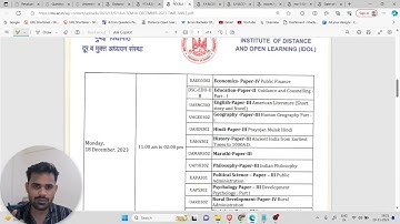 Examination timetable 2023 of FYBCOM & FYBA Semester 1, SYBCOM & SYBA Semester 3