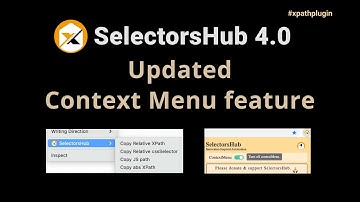 SelectorsHub XPath Plugin - Updated Context Menu | Copy XPath & CSS Selector from Right Click