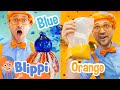 Blippi Learns about Colors and Glass Blowing! Arts and Crafts for Kids
