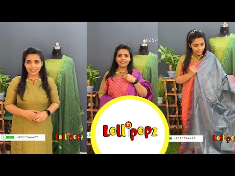 Elegant Wears in Semi Silk |Lollipopz| For booking | +91 89217 44627 - Elegant Wears in Semi Silk |Lollipopz| For booking | +91 89217 44627