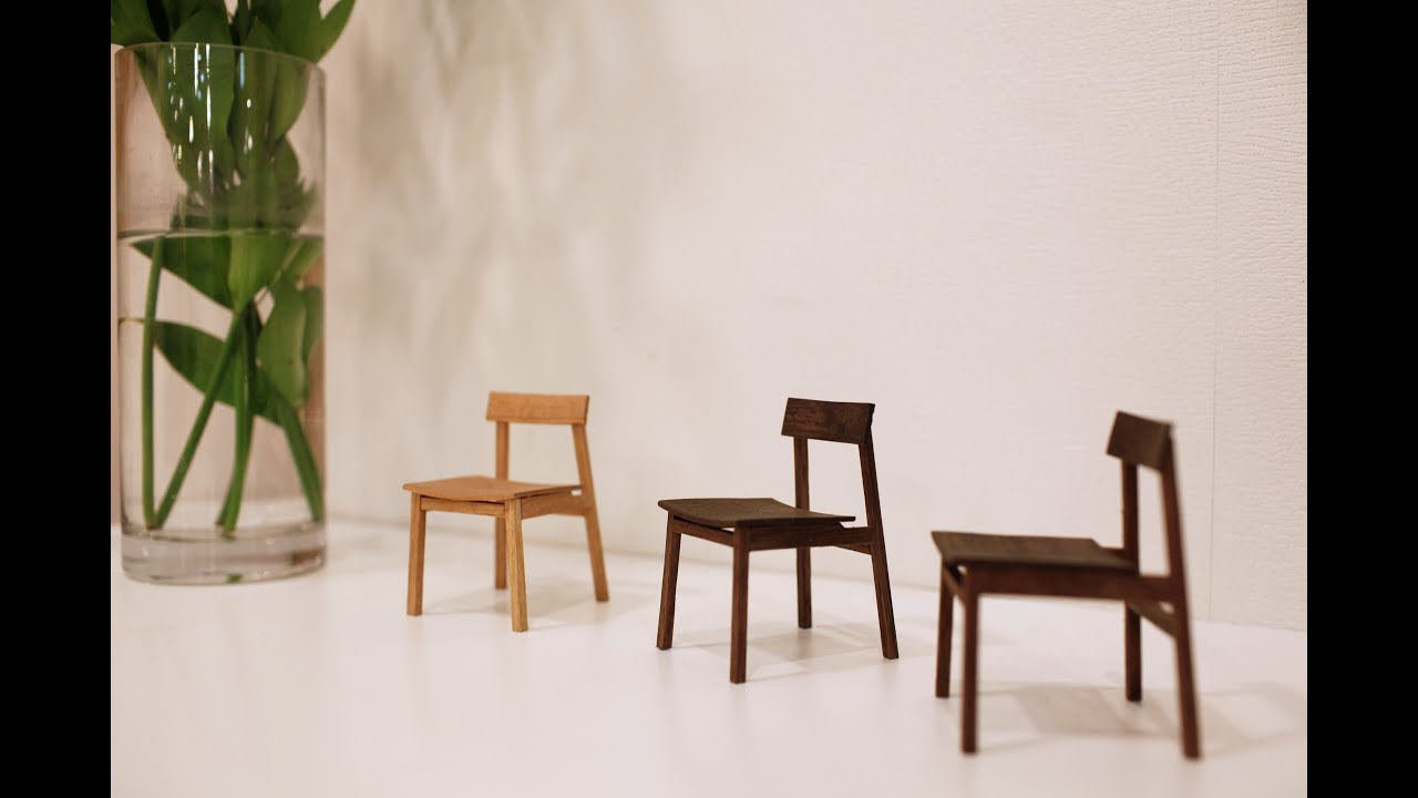 가구디자인! 미니어쳐 의자 만들기 [작은목공 02] / Chair Design Modeling Production