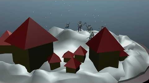 My Polygon Primitive Modeling (snow village)