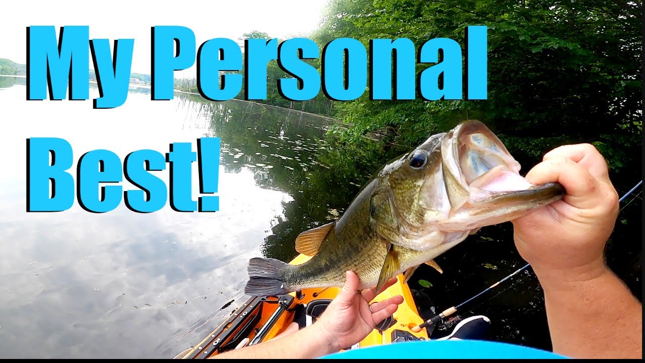 Catching my PERSONAL BEST Bass Kayak Fishing - 10000 Fish Shimmer Shad