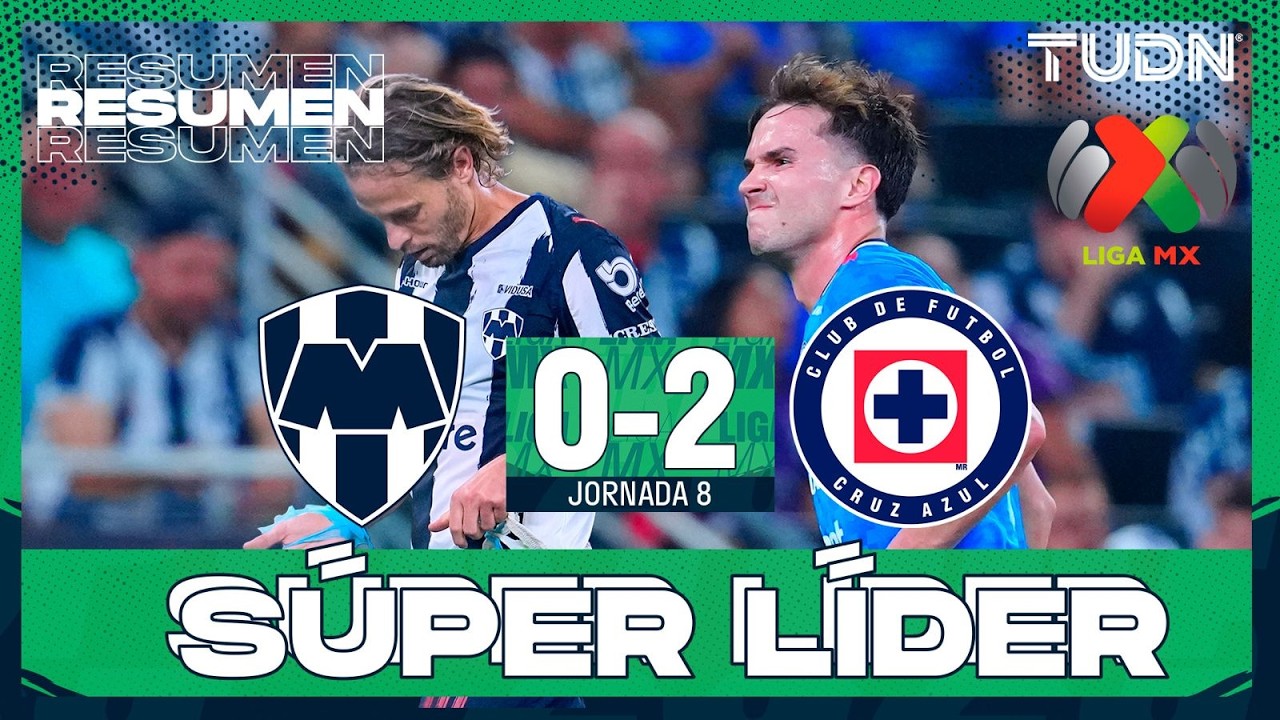Resumen y goles - Monterrey 0-2 Cruz Azul | Liga MX - Jornada 8 Clausura 2026 | TUDN